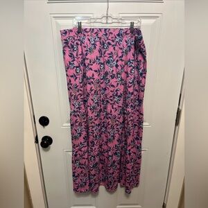 Denim & Co. Floral tiered skirt NWOT XL